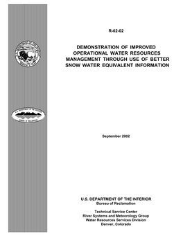 Demonstration of Improved Operational Water Resources Management Through Use of Better Snow Water Equivalent Information