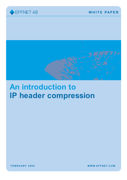 An Introduction to IP Header Compression