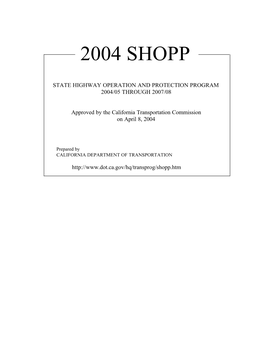 2004 SHOPP Text 3-30-04