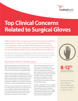 Top Clinical Concerns Related to Surgical Gloves