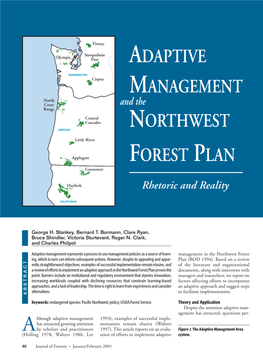 Adaptive Management Northwest Forest Plan