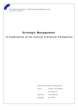 Strategic Management