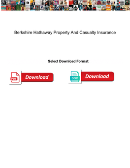 Berkshire Hathaway Property and Casualty Insurance