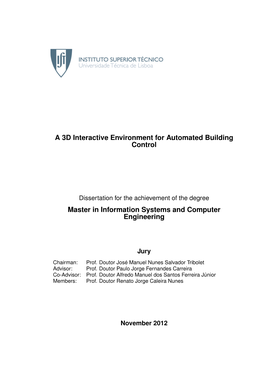 A 3D Interactive Environment for Automated Building Control