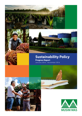 Sustainability Policy Progress Report January 2016 - November 2016 Contents