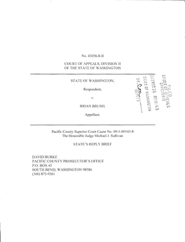 Pacific County Superior Court Cause No. 09 -1- 00143 -8 the Honorable Judge Michael J