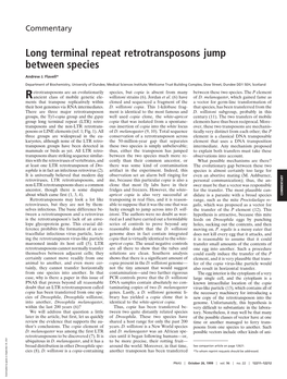 Long Terminal Repeat Retrotransposons Jump Between Species