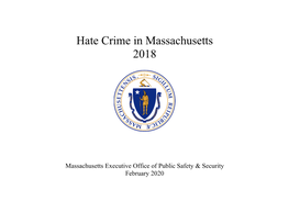 Hate Crime in Massachusetts 2018