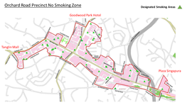Orchard Road Precinct No Smoking Zone Designated Smoking Areas