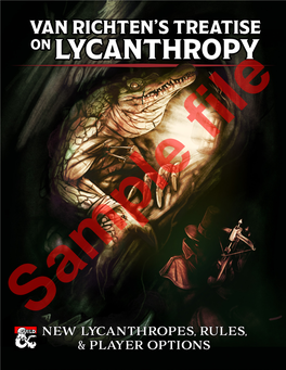 Van Richten's Treatise on Lycanthropy