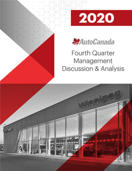 Autocanada 2020 Fourth Quarter Management Discussion & Analysis