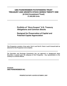 (A Unit Investment Trust) • Portfolio of “Zero