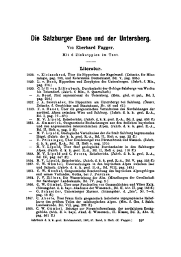 Die Salzburger Ebene Und Der Untersberg. Von Eberhard Fugger