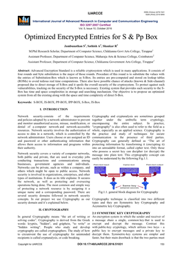 Optimized Encrypted Entries for S & Pp