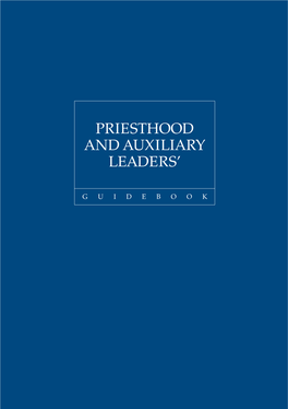 Priesthood and Auxiliary Leaders'