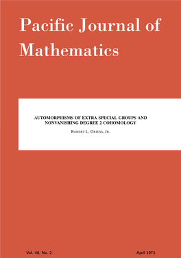 Automorphisms of Extra Special Groups and Nonvanishing Degree 2 Cohomology