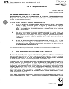 EL SALVADOR FISDL Fondo De Inversión Social Para El Desarrollo Local UNÁMONOS PARA CRECER