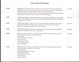 Couvents De Femmes (H 449-500)