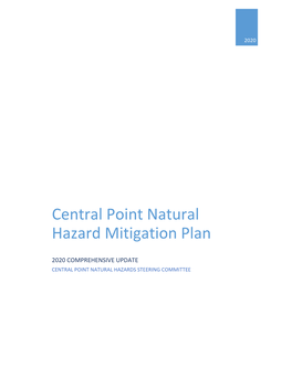 Central Point Natural Hazard Mitigation Plan