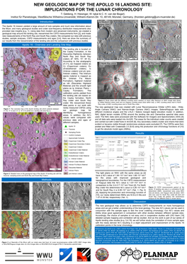 New Geologic Map of the Apollo 16 Landing Site: Implications for the Lunar Chronology T