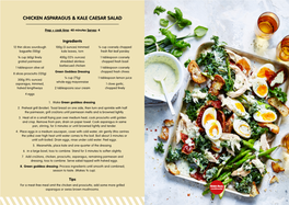 Chicken Asparagus & Kale Caesar Salad