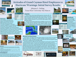 Hurricanes and Grand Cayman Aftermath Preparing for Grand Cayman Is the Largest of the Three Cayman Islands at 121.6 Km² (76 Mi²)