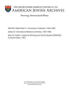 MS-603: Rabbi Marc H