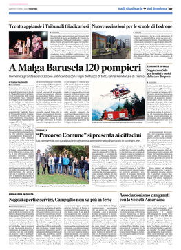 A Malga Barusela 120 Pompieri