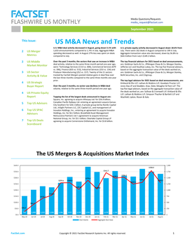 US M&A News and Trends