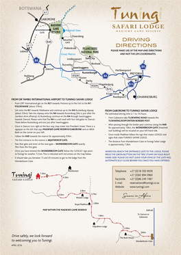 Botswana Driving Directions