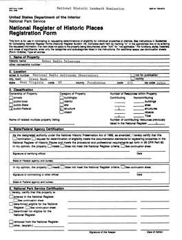 National Register of Historic Places Continuation Sheet