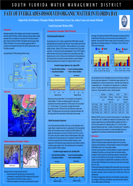 Fate of Everglades Dissolved Organic Matter in Florida