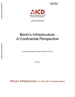 Benin's Infrastructure: a Continental Perspective