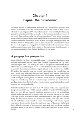 Papua: the ‘Unknown’