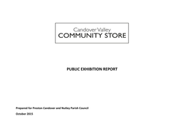 Exhibition Report for Community Store in Preston Candover