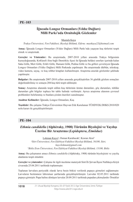 PE–103 İğneada Longoz Ormanları (Yıldız Dağları) Milli Parkı'nda