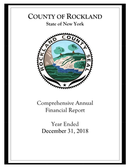 Comprehensive Annual Financial Report Year Ended December 31, 2018