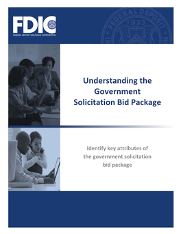 5-2 Understanding the Government Solicitation Bid Package