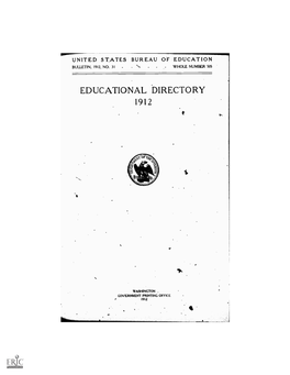 Educational Directory 1912
