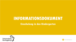 Informationen Zum Kindergarten