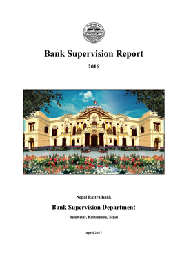 Annual Bank Supervision Report 2016