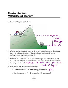 Chemical Kinetics: Mechanism and Reactivity