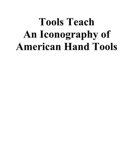 An Iconography of American Hand Tools