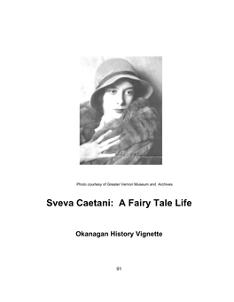 Sveva Caetani: a Fairy Tale Life