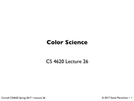 Color Science