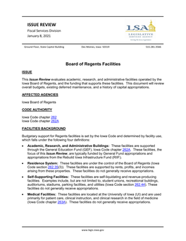Board of Regents Facilities