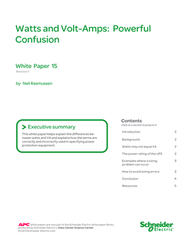 Watts and Volt-Amps: Powerful Confusion