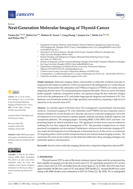 Next-Generation Molecular Imaging of Thyroid Cancer