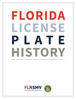 Florida License Plate History