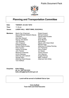 Planning and Transportation Committee